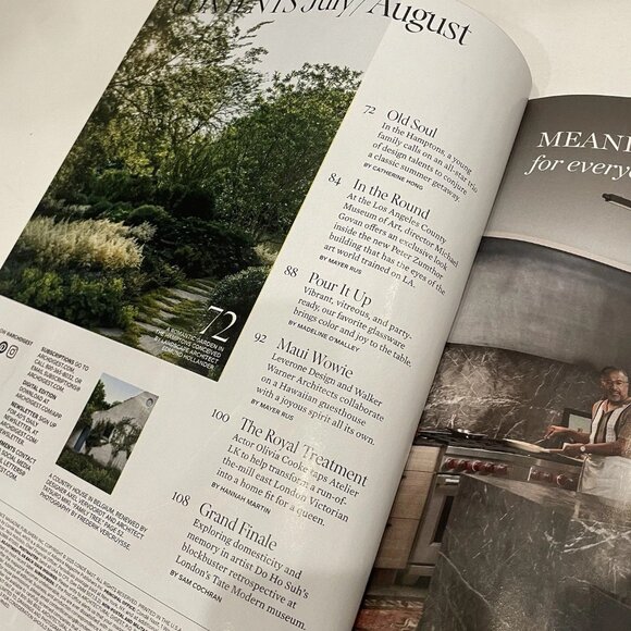 AD Architectural Digest Summer Romance Maui Hamptons July August 2025 Issue NEW - Picture 5 of 13